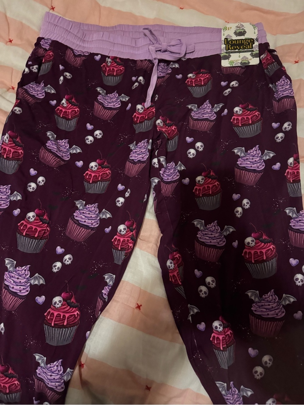 Lounge Reveal Women’s Purple Cupcake Print Joggers
